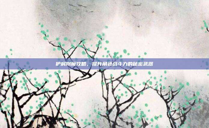 护肩附魔攻略,提升角色战斗力的秘密武器