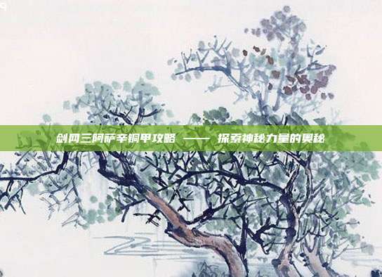 剑网三阿萨辛铜甲攻略 —— 探索神秘力量的奥秘