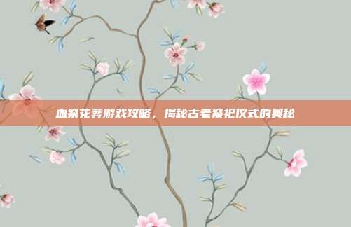 血祭花葬游戏攻略,揭秘古老祭祀仪式的奥秘