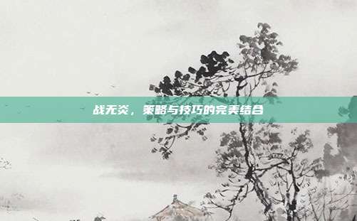 战无炎,策略与技巧的完美结合
