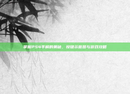 掌握PS4手柄的奥秘,按键示意图与游戏攻略