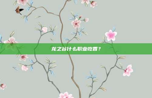 龙之谷什么职业吃香?
