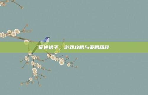 征途银子，游戏攻略与策略精粹