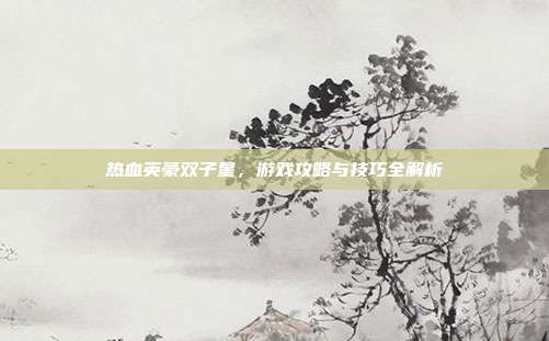 热血英豪双子星，游戏攻略与技巧全解析