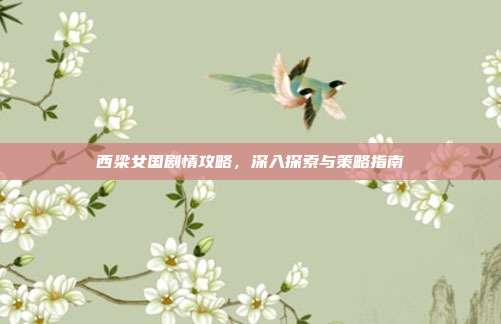 西梁女国剧情攻略，深入探索与策略指南
