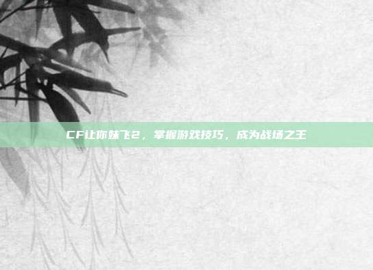 CF让你妹飞2,掌握游戏技巧,成为战场之王