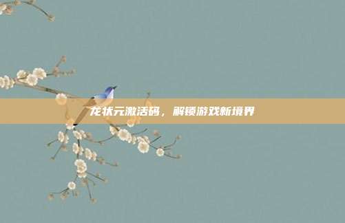 龙状元激活码，解锁游戏新境界