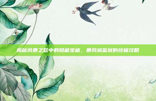 揭秘风暴之怒中的隐藏宝藏,暴风城监狱的终极攻略