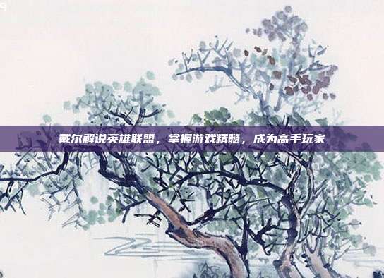 戴尔解说英雄联盟,掌握游戏精髓,成为高手玩家