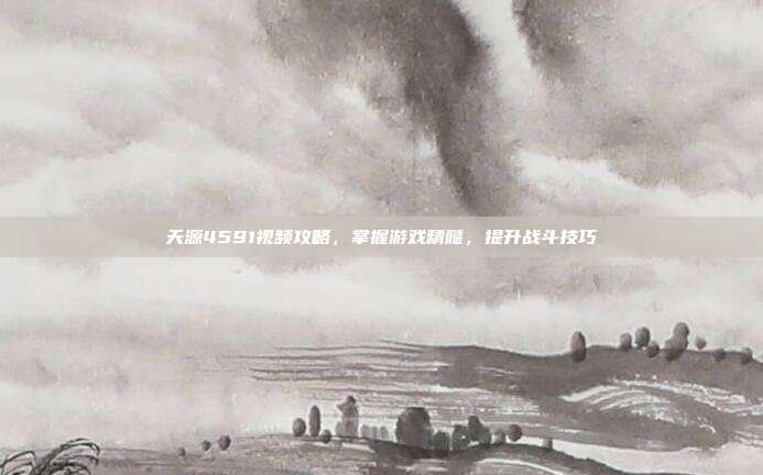 天源4591视频攻略,掌握游戏精髓,提升战斗技巧