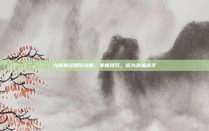 九阴真经踢馆攻略,掌握技巧,成为武林高手