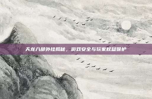 天龙八部外挂揭秘,游戏安全与玩家权益保护