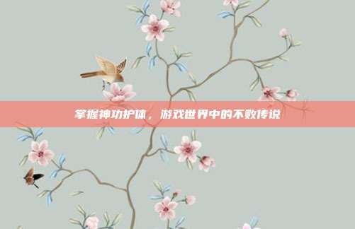 掌握神功护体,游戏世界中的不败传说