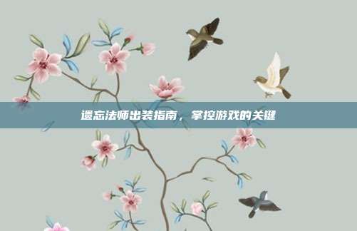 遗忘法师出装指南,掌控游戏的关键