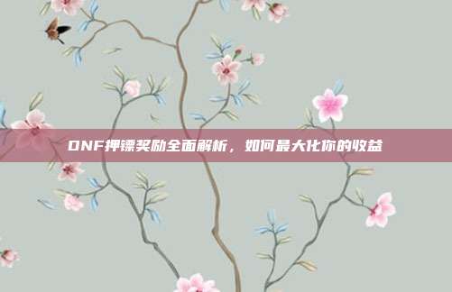 DNF押镖奖励全面解析,如何最大化你的收益