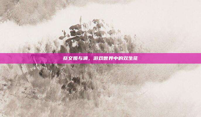 蔡文姬与澜,游戏世界中的双生花