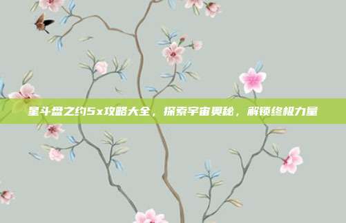星斗盘之约5x攻略大全,探索宇宙奥秘,解锁终极力量