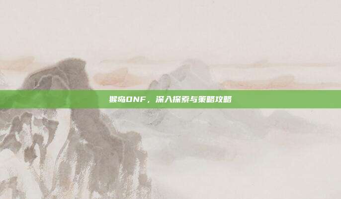 猴岛DNF,深入探索与策略攻略
