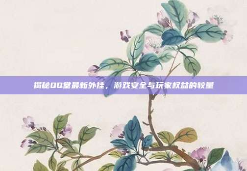 揭秘QQ堂最新外挂,游戏安全与玩家权益的较量