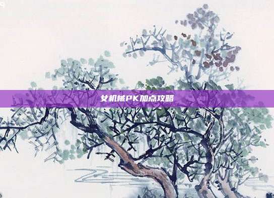 女机械PK加点攻略
