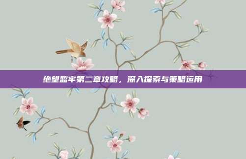绝望监牢第二章攻略,深入探索与策略运用