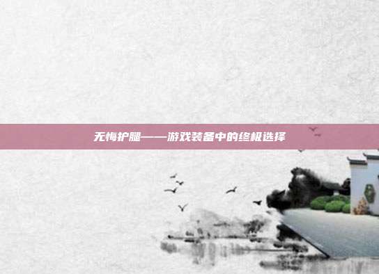 无悔护腿——游戏装备中的终极选择