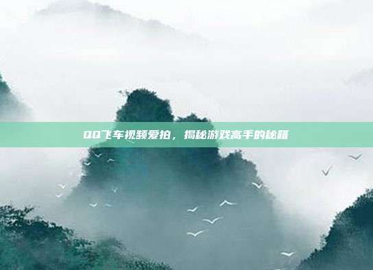 QQ飞车视频爱拍,揭秘游戏高手的秘籍