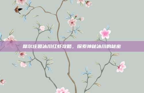 摩尔庄园冰川红虾攻略,探索神秘冰川的秘密