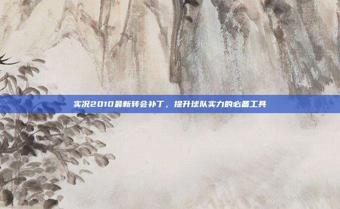 实况2010最新转会补丁,提升球队实力的必备工具
