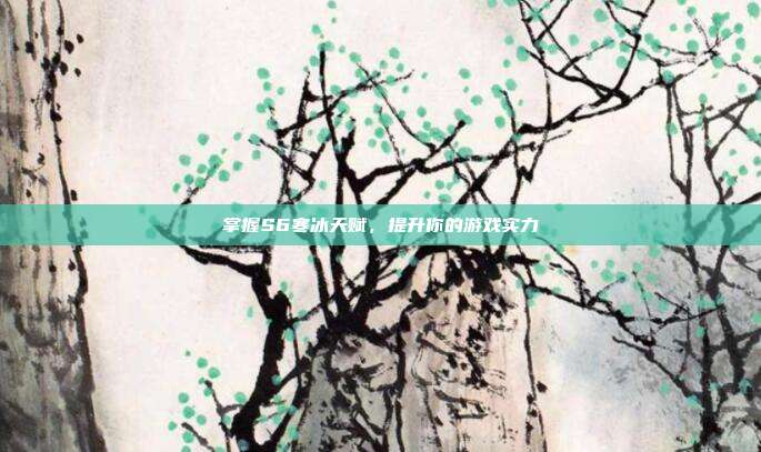 掌握S6寒冰天赋,提升你的游戏实力
