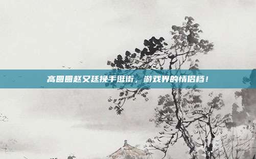高圆圆赵又廷挽手逛街,游戏界的情侣档!