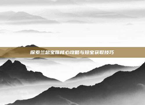 探索兰总宝珠核心攻略与珍宝获取技巧