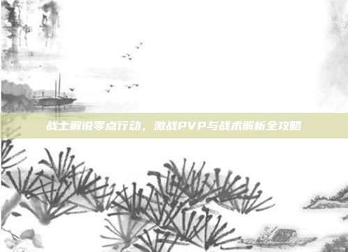 战士解说零点行动,激战PVP与战术解析全攻略