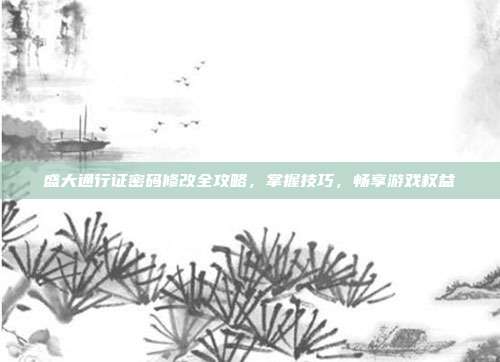 盛大通行证密码修改全攻略,掌握技巧,畅享游戏权益
