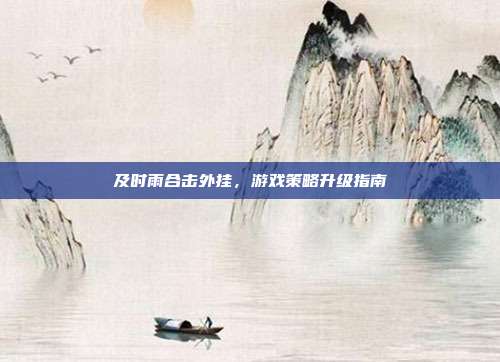 及时雨合击外挂,游戏策略升级指南