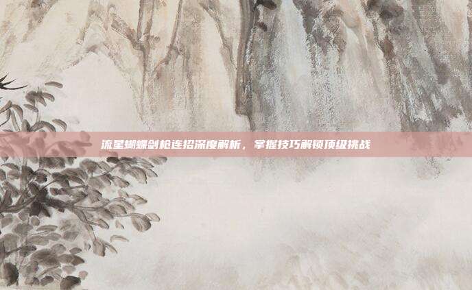 流星蝴蝶剑枪连招深度解析,掌握技巧解锁顶级挑战