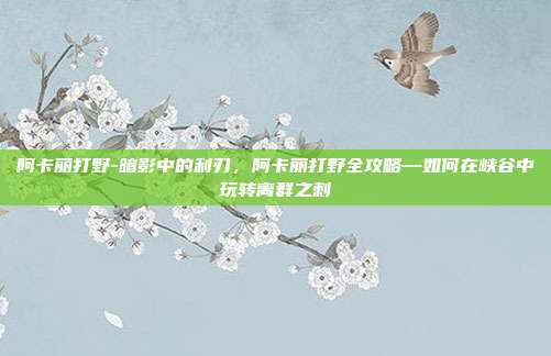 阿卡丽打野-暗影中的利刃,阿卡丽打野全攻略—如何在峡谷中玩转离群之刺