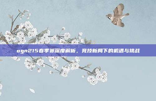ogn215春季赛深度解析，竞技新局下的机遇与挑战