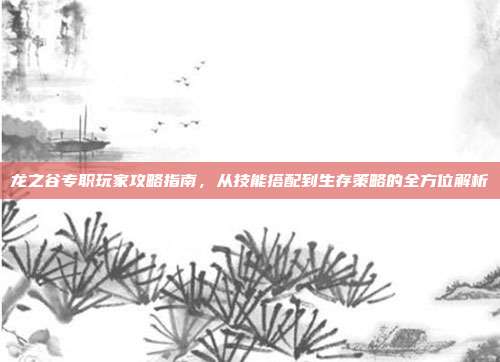 龙之谷专职玩家攻略指南,从技能搭配到生存策略的全方位解析