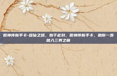 傲神传新手卡-登仙之路,始于此刻,傲神传新手卡,助你一步踏入三界之巅
