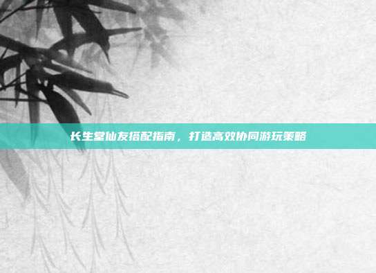 长生堂仙友搭配指南,打造高效协同游玩策略
