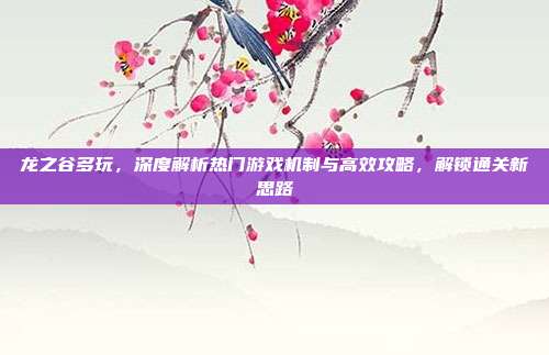 龙之谷多玩,深度解析热门游戏机制与高效攻略,解锁通关新思路