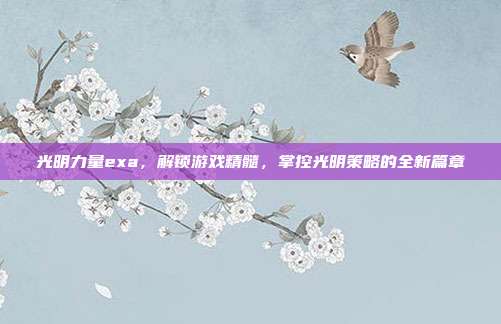 光明力量exa,解锁游戏精髓,掌控光明策略的全新篇章