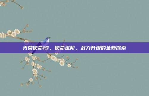 光荣使命19，使命进阶，战力升级的全新探索