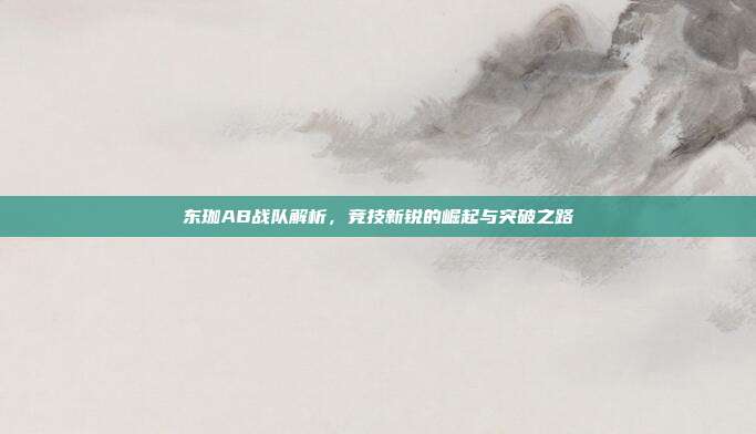 东珈AB战队解析,竞技新锐的崛起与突破之路