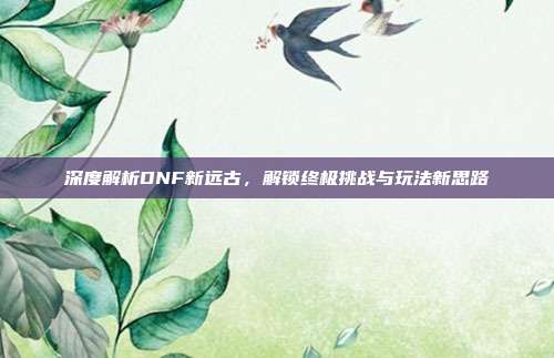 深度解析DNF新远古,解锁终极挑战与玩法新思路