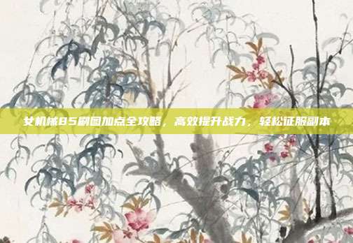 女机械85刷图加点全攻略,高效提升战力,轻松征服副本