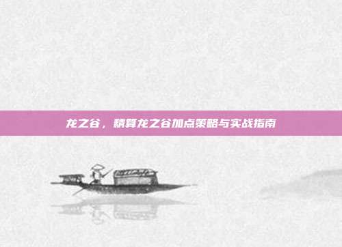 龙之谷,精算龙之谷加点策略与实战指南