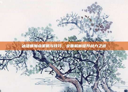 冰洁师加点策略与技巧,全面解析提升战力之道