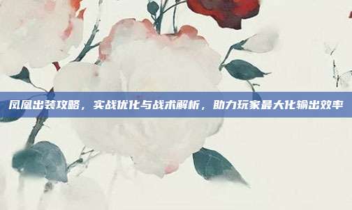 凤凰出装攻略,实战优化与战术解析,助力玩家最大化输出效率